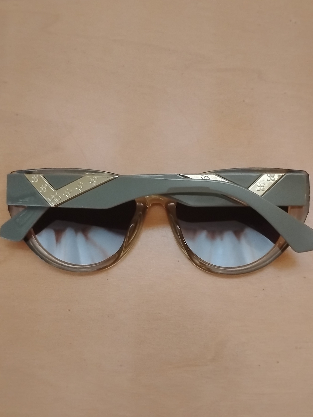 Grey and Gold Sunglasses